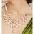 Delicate White and Gold Pearl Necklace