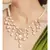 Delicate White and Gold Pearl Necklace