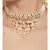 Pyramide Style White and Gold Necklace