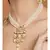Multi layered White and Gold Necklace