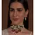 Red Agate and Green Silk Thread Neclace Set