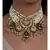 White Shell Pearl Green and Blue Necklace