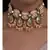 Meenakari Pink and Grey Neclace with Agate Drops