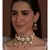 Meenakari Pink and Grey Neclace with Agate Drops