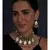 Meenakari Dark Blue and Light Blue Necklace Set