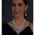 Antique Hydro Kundan Polki Necklace with Onyx Drops