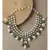 Antique Hydro Kundan Polki Necklace with Onyx Drops