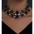 Multi Colored Hexagon Carved Stones Necklace