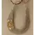 Jute Thread Necklace with Gold Plated Pendant