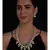 Hydro Kundan Polki Brown Green Necklace with Shell Pearls