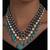 Hydro Kundan Polki Grey and Blue Neckalce