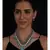 Hydro Kundan Polki Grey and Blue Neckalce