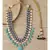 Hydro Kundan Polki Grey and Blue Neckalce