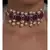 Pink Carved Stones Neckalce on Off White Silk Thread
