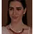 Hydro Kundan Polki Necklace with Red Agate Drops