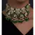 Meenakari Blue and Green Necklace with Agate Drops