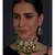 Meenakari Blue and Green Necklace with Agate Drops