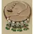 Meenakari Blue and Green Necklace with Agate Drops
