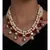 Hydro Kundan Polki Red and White Necklace