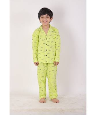 Chakori Miami Holiday Print Full Sleeves Night Suit  Neon 1