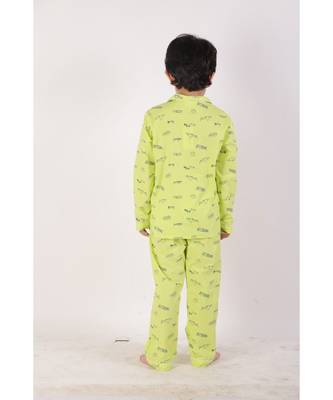 Chakori Miami Holiday Print Full Sleeves Night Suit  Neon 4