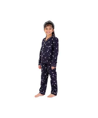 Chakori Star Print Full Sleeves Night Suit  Blue 1