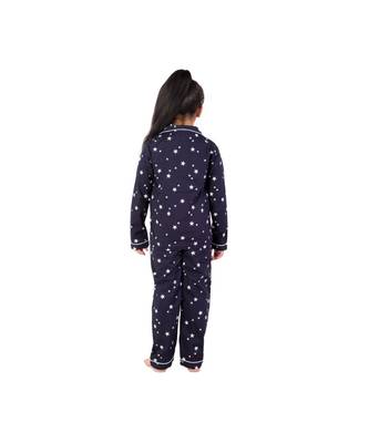 Chakori Star Print Full Sleeves Night Suit  Blue 3