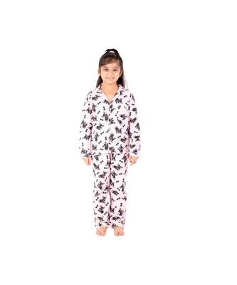Chakori Cat Full Sleeves Winter  Night Suit  Pink 1
