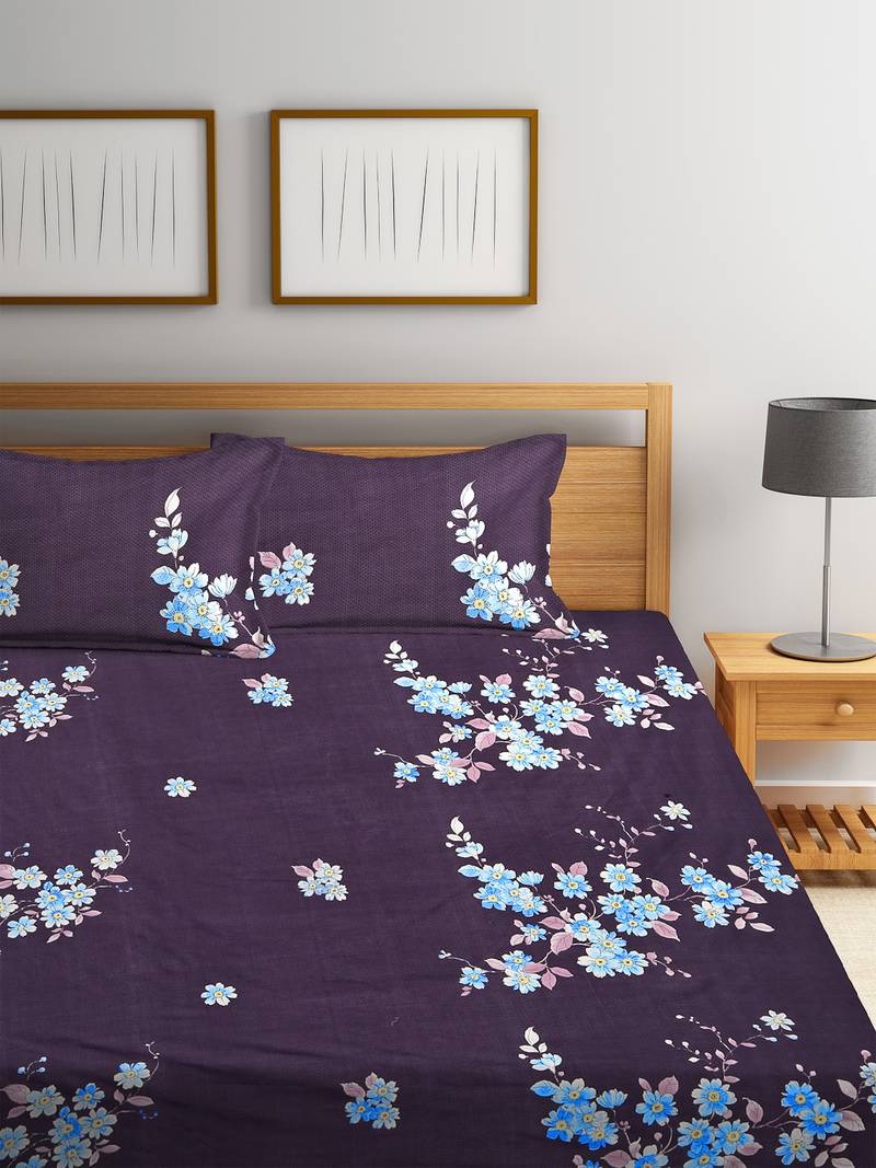 Florida Polycotton Double Bed Sheet (230x245 CM)