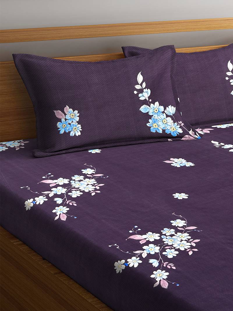 Florida Polycotton Double Bed Sheet (230x245 CM)