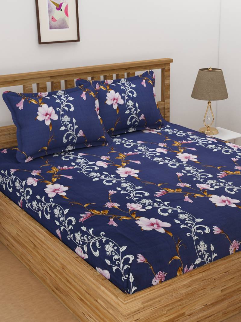 Florida Polycotton King Bed Sheet 