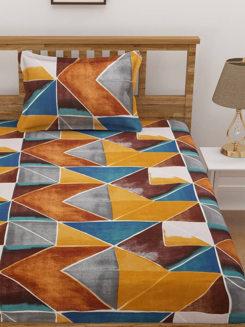 Florida Polycotton Single Bed Sheet (230x155 CM)