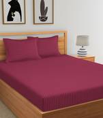 Florida Solid and Plain Pure Cotton Double Bedsheet with 2 Pillow Covers(250CM X 275CM)