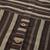 beige and black stripe woven straight kurta with stylized sleeves