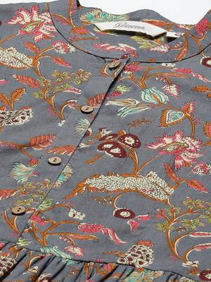 Grey printed cotton tunics 2