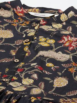 Black printed cotton tunics 2