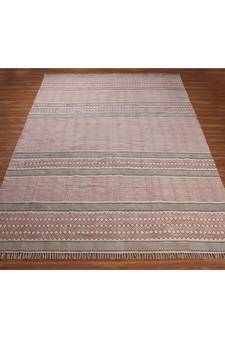 Handmade Cotton  Area Rugs  Printed Bohomian Kilims Outdoor Garden Yoga Mat  Throw Rug- 5x5-Feet-Square