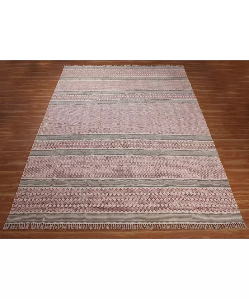 Handmade Cotton  Area Rugs  Printed Bohomian Kilims Outdoor Garden Yoga Mat  Throw Rug- 4x15-Feet-Runner