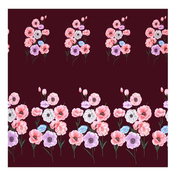 Fitted double bedsheet printed floral with 2 pillow cover / 72 X 78 X 6 inch 4