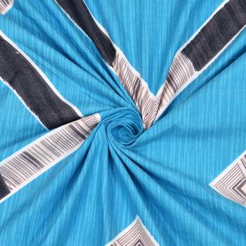 Super Soft Double Bedsheet Teal Blue Rectangle with 2 Pillow Cover / 72 X 78 X 6 inch 4