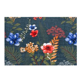 Super soft fitted double bedsheet grey color flower leaves with 2 pillow cover / 72 X 78 X 6 inch 4