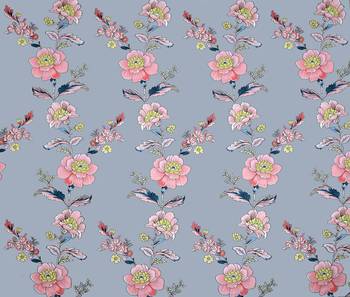Fitted Double Bedsheet grey color with pink flower / 72 X 78 X 6 inch 4