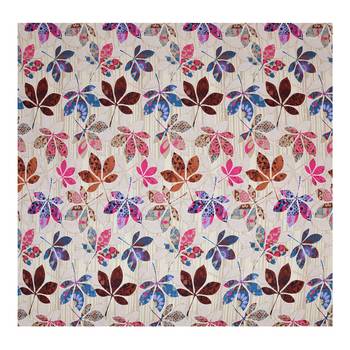 Fitted Double bedsheet multi color leaf with 2 pillow cover / 72 X 78 X 6 inch 5