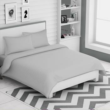 300 TC king size bedsheet 100% cotton satin baby light grey color / 108" X 108" 2
