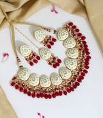 Maroon necklace-sets