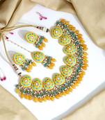 Yellow necklace-sets