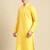 Embroidered Designer Art Silk Sunflower Color Kurta