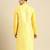 Embroidered Designer Art Silk Sunflower Color Kurta