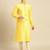 Embroidered Designer Art Silk Sunflower Color Kurta
