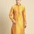 Woven Designer Jacquard Gold Color Kurta